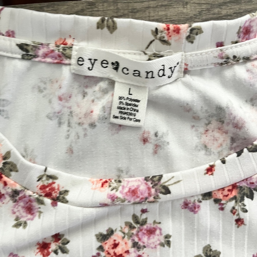 Eye Candy White Floral Blouse